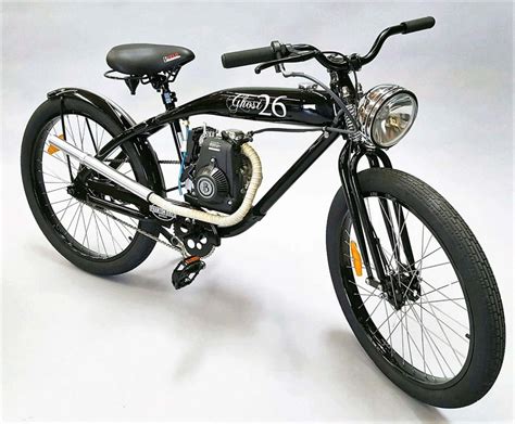 Powered with a 79cc OHV (Overhead Valve) 4-Stroke engine with centrifugal clutch. . Gas motor bicycle